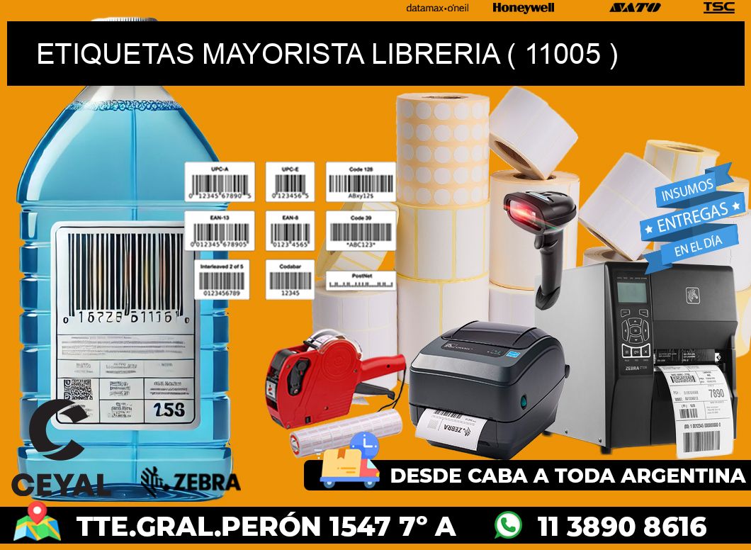 ETIQUETAS MAYORISTA LIBRERIA ( 11005 )