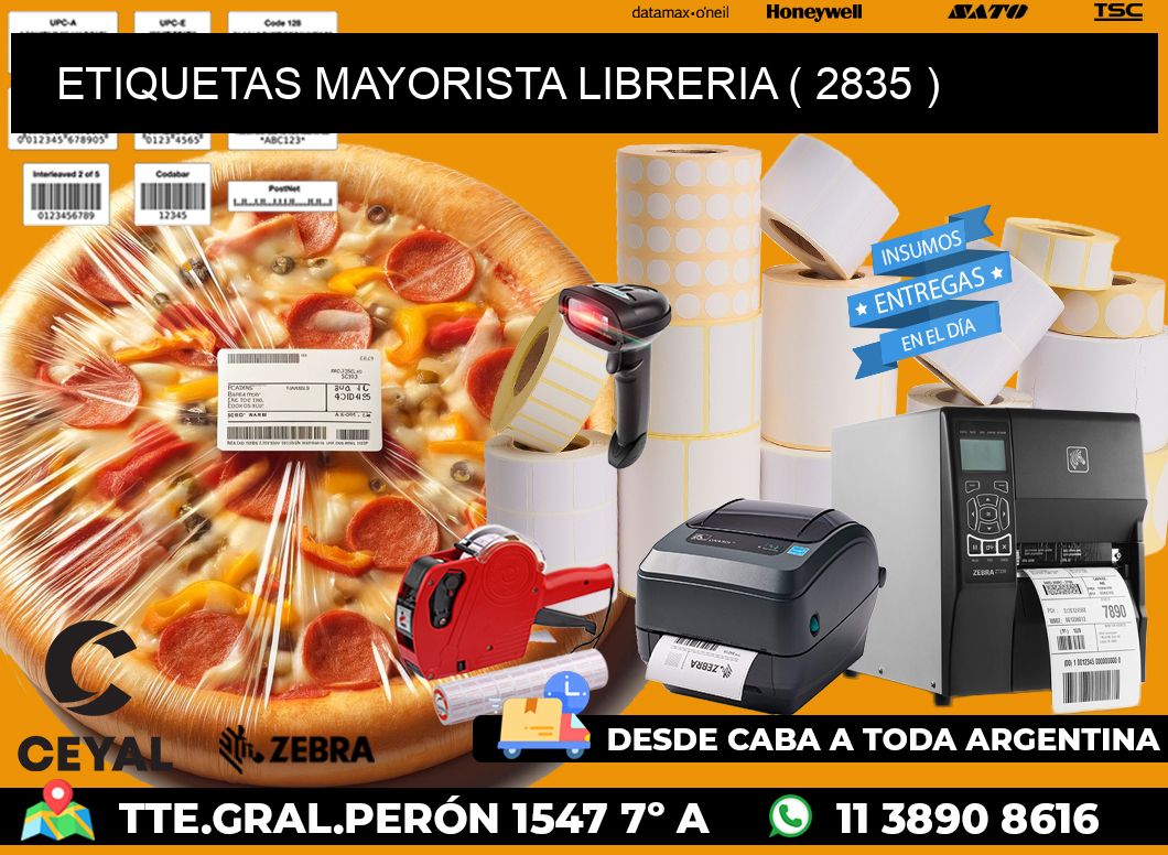 ETIQUETAS MAYORISTA LIBRERIA ( 2835 )