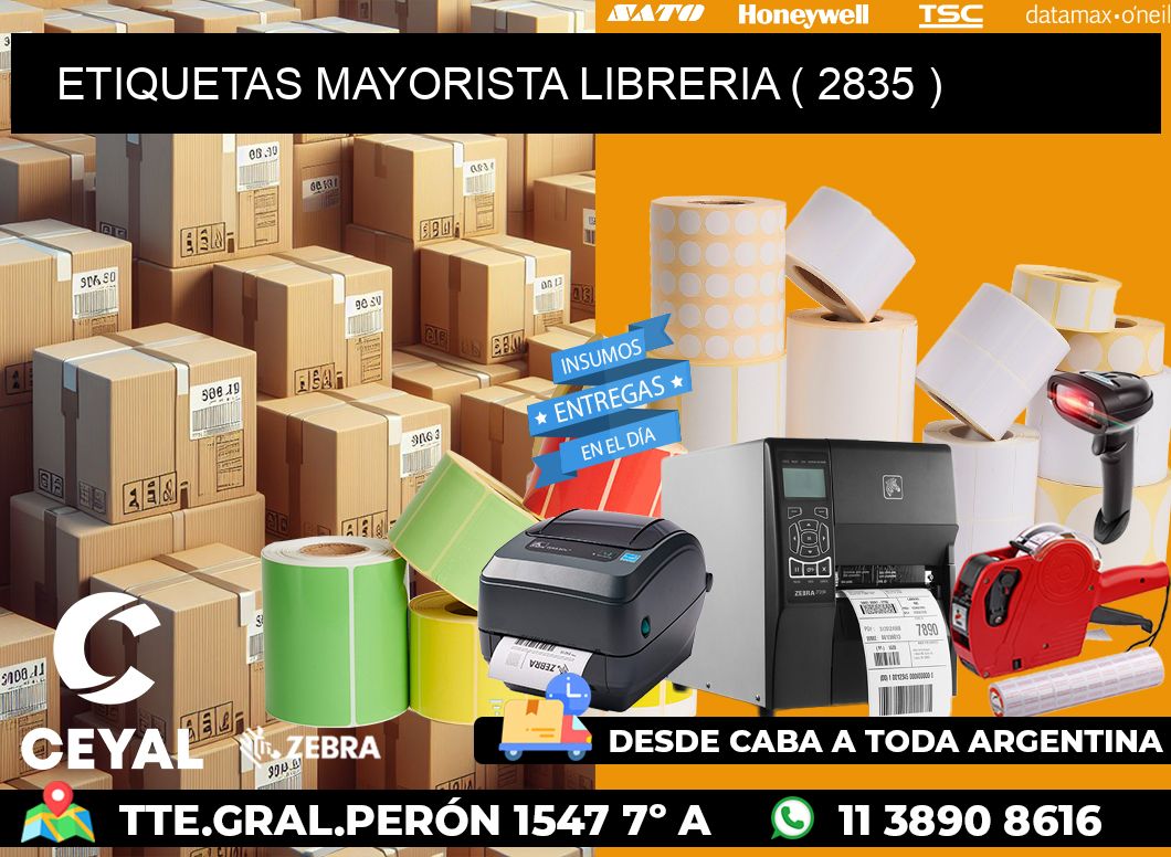 ETIQUETAS MAYORISTA LIBRERIA ( 2835 )
