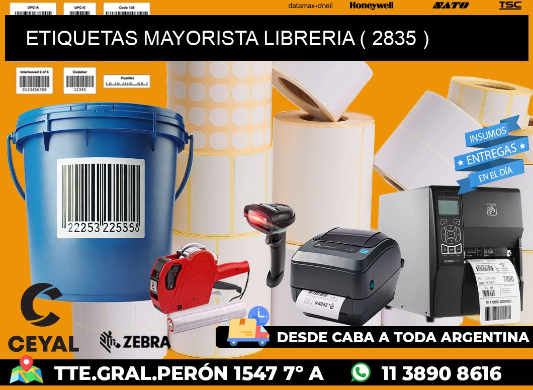 ETIQUETAS MAYORISTA LIBRERIA ( 2835 )