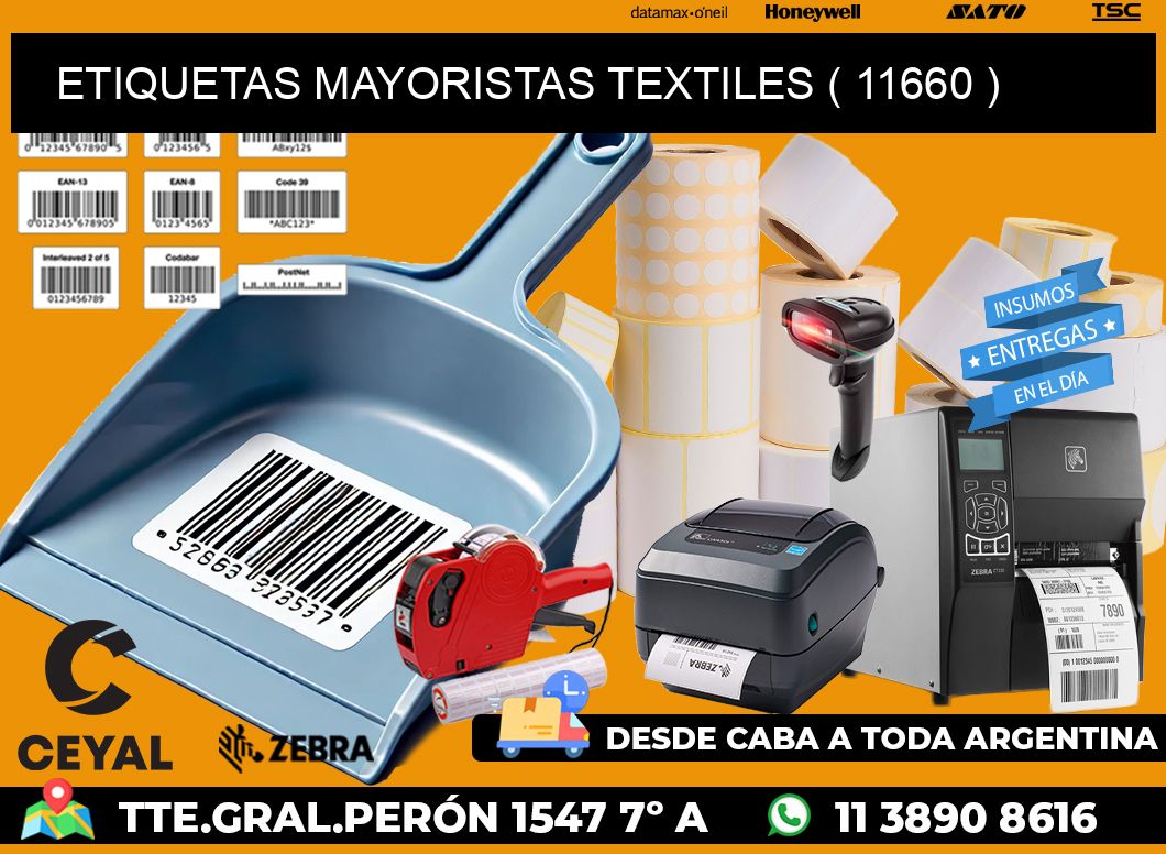 ETIQUETAS MAYORISTAS TEXTILES ( 11660 )