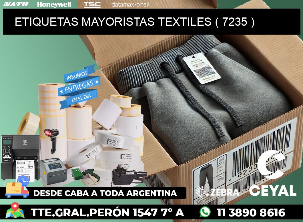 ETIQUETAS MAYORISTAS TEXTILES ( 7235 )