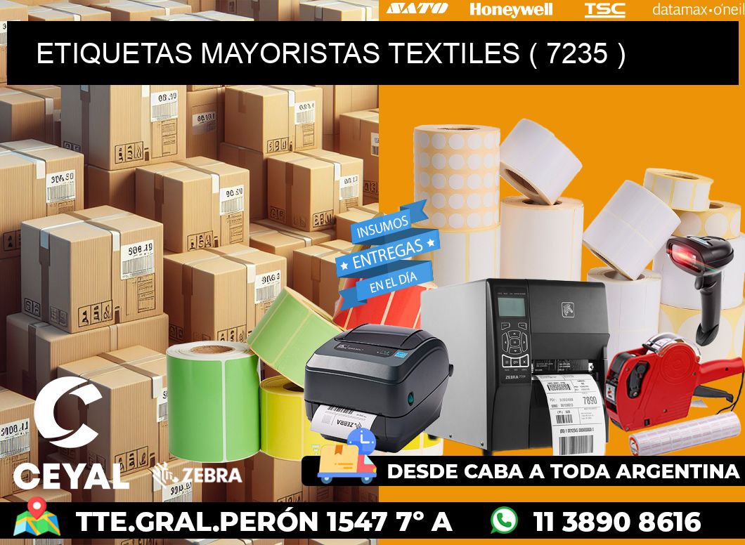 ETIQUETAS MAYORISTAS TEXTILES ( 7235 )