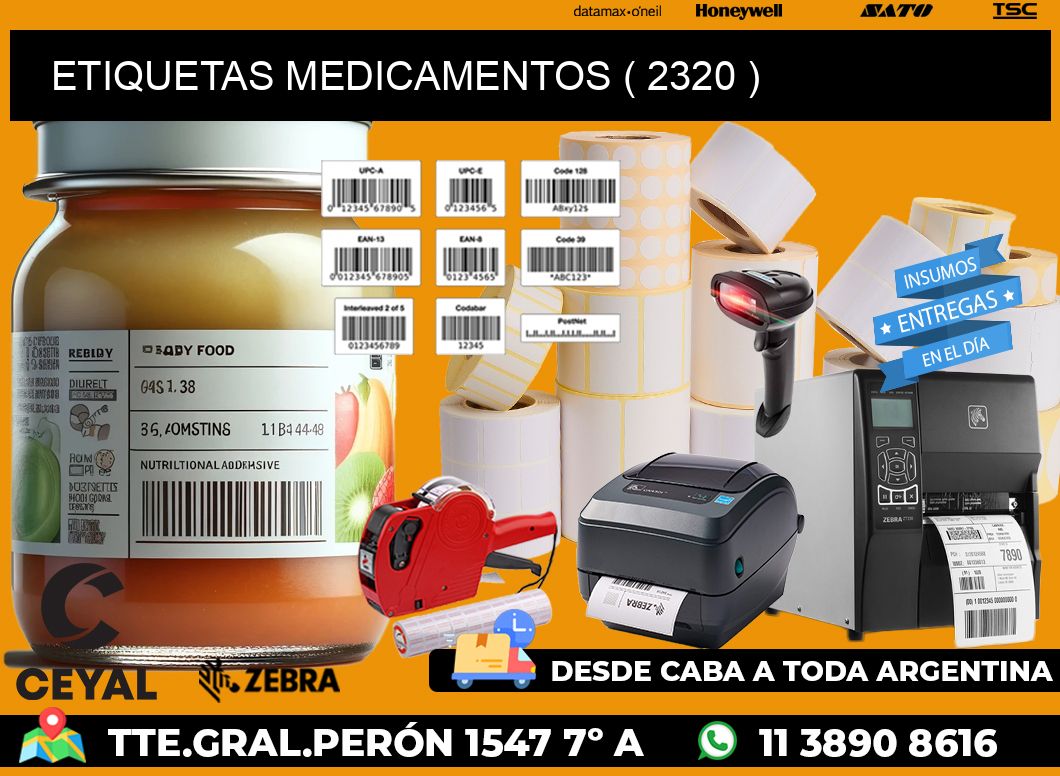 ETIQUETAS MEDICAMENTOS ( 2320 )