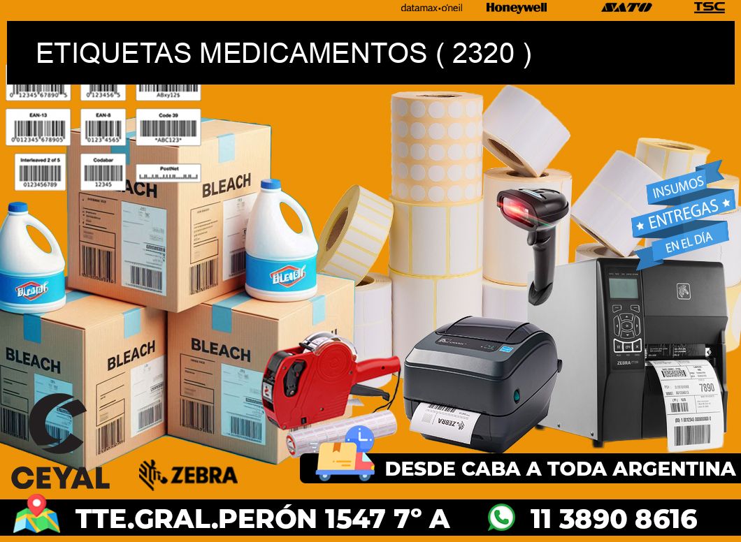 ETIQUETAS MEDICAMENTOS ( 2320 )
