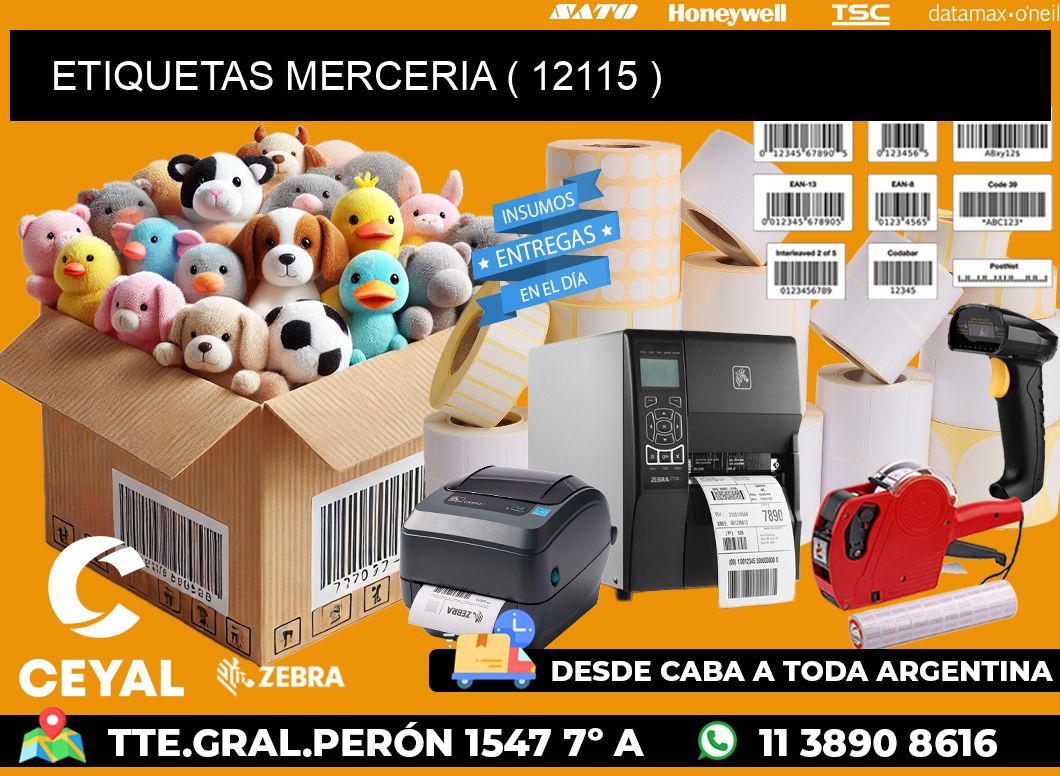 ETIQUETAS MERCERIA ( 12115 )