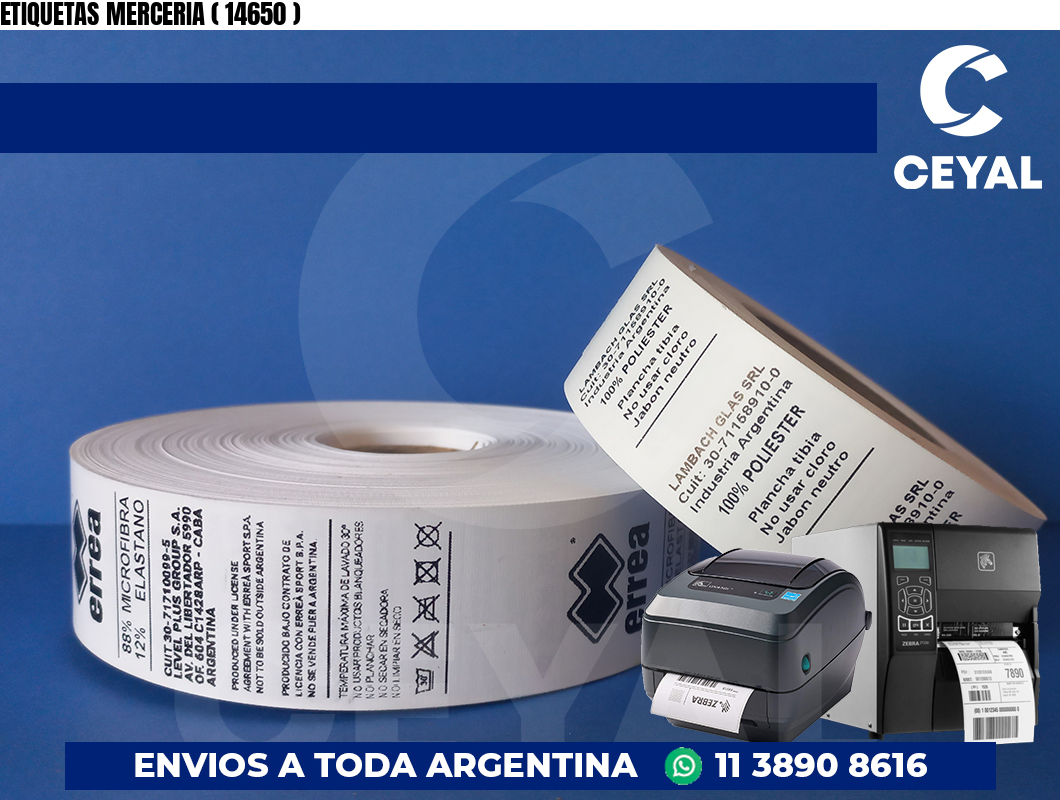 ETIQUETAS MERCERIA ( 14650 )