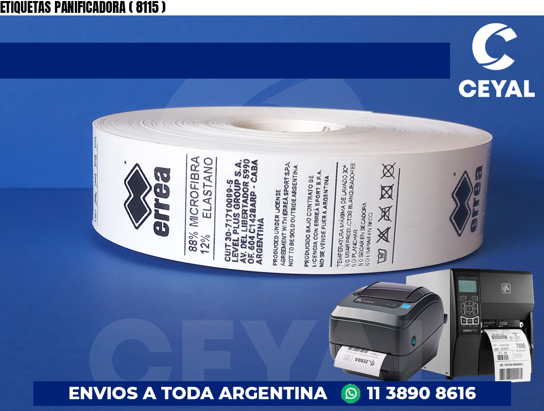 ETIQUETAS PANIFICADORA ( 8115 )