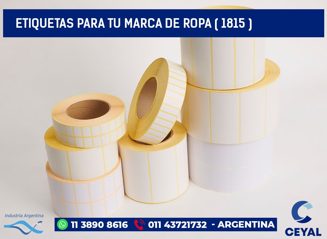 ETIQUETAS PARA TU MARCA DE ROPA ( 1815 )