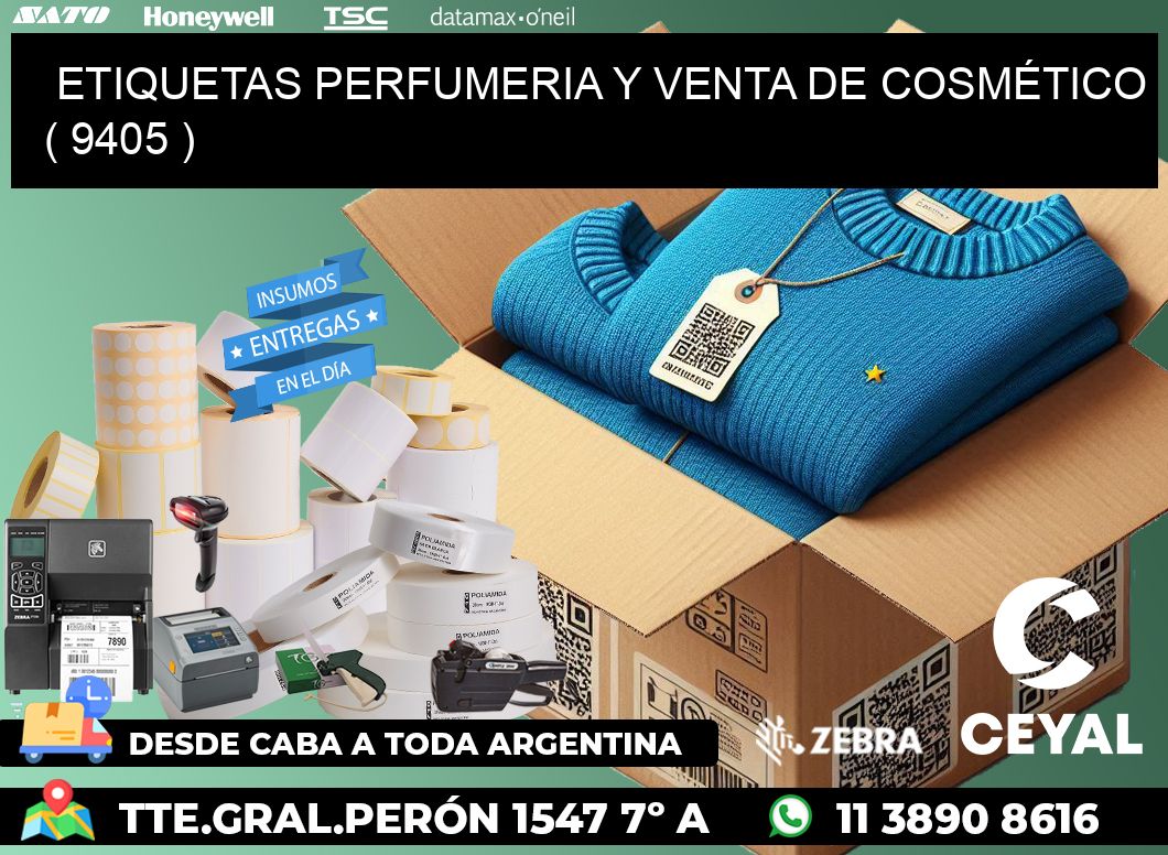 ETIQUETAS PERFUMERIA Y VENTA DE COSMÉTICO ( 9405 )