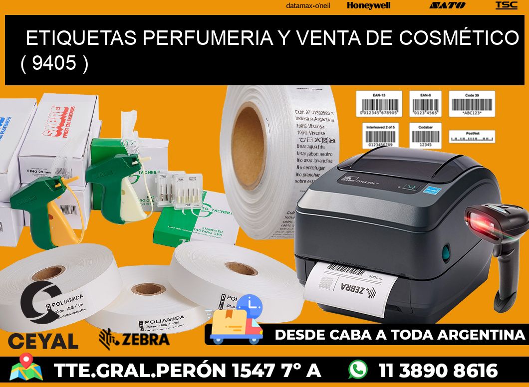 ETIQUETAS PERFUMERIA Y VENTA DE COSMÉTICO ( 9405 )