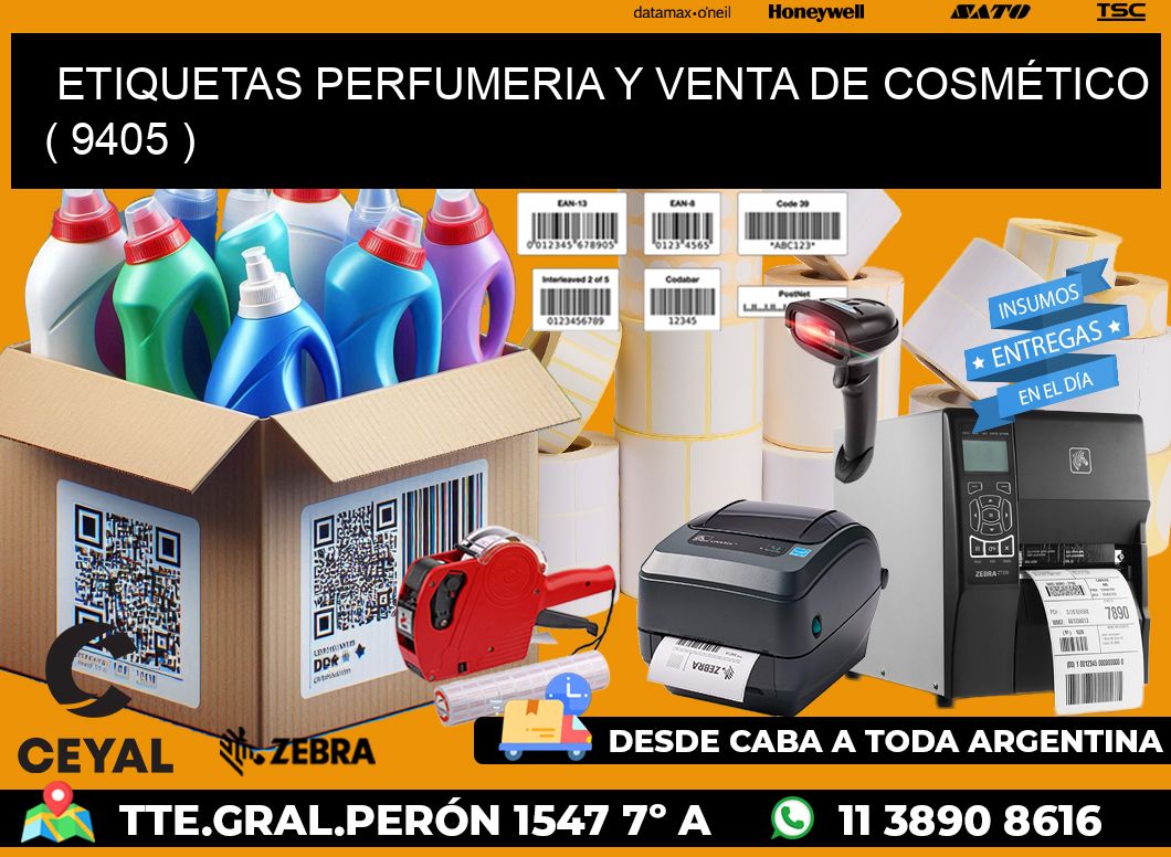 ETIQUETAS PERFUMERIA Y VENTA DE COSMÉTICO ( 9405 )