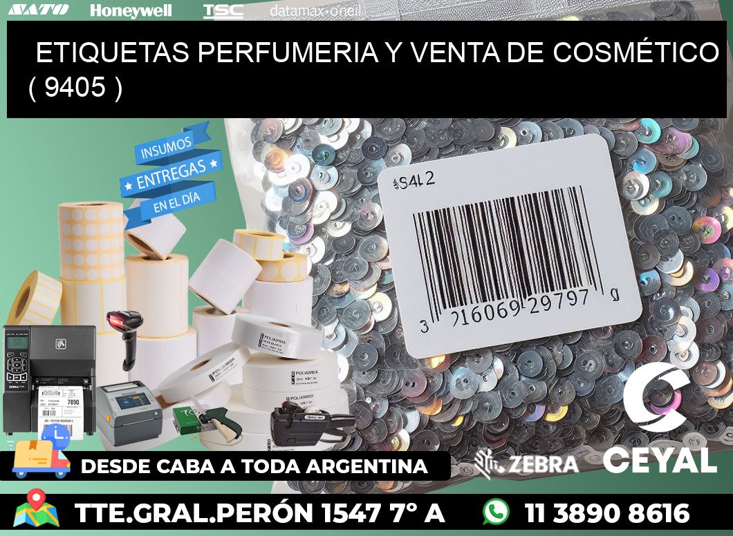 ETIQUETAS PERFUMERIA Y VENTA DE COSMÉTICO ( 9405 )