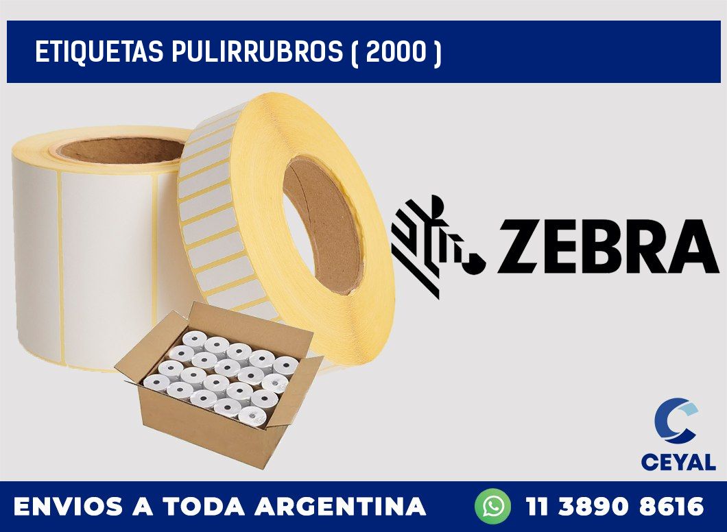 ETIQUETAS PULIRRUBROS ( 2000 )