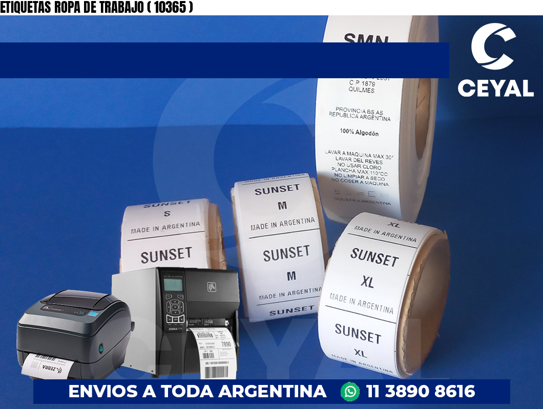 ETIQUETAS ROPA DE TRABAJO ( 10365 )
