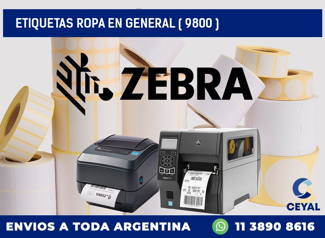 ETIQUETAS ROPA EN GENERAL ( 9800 )