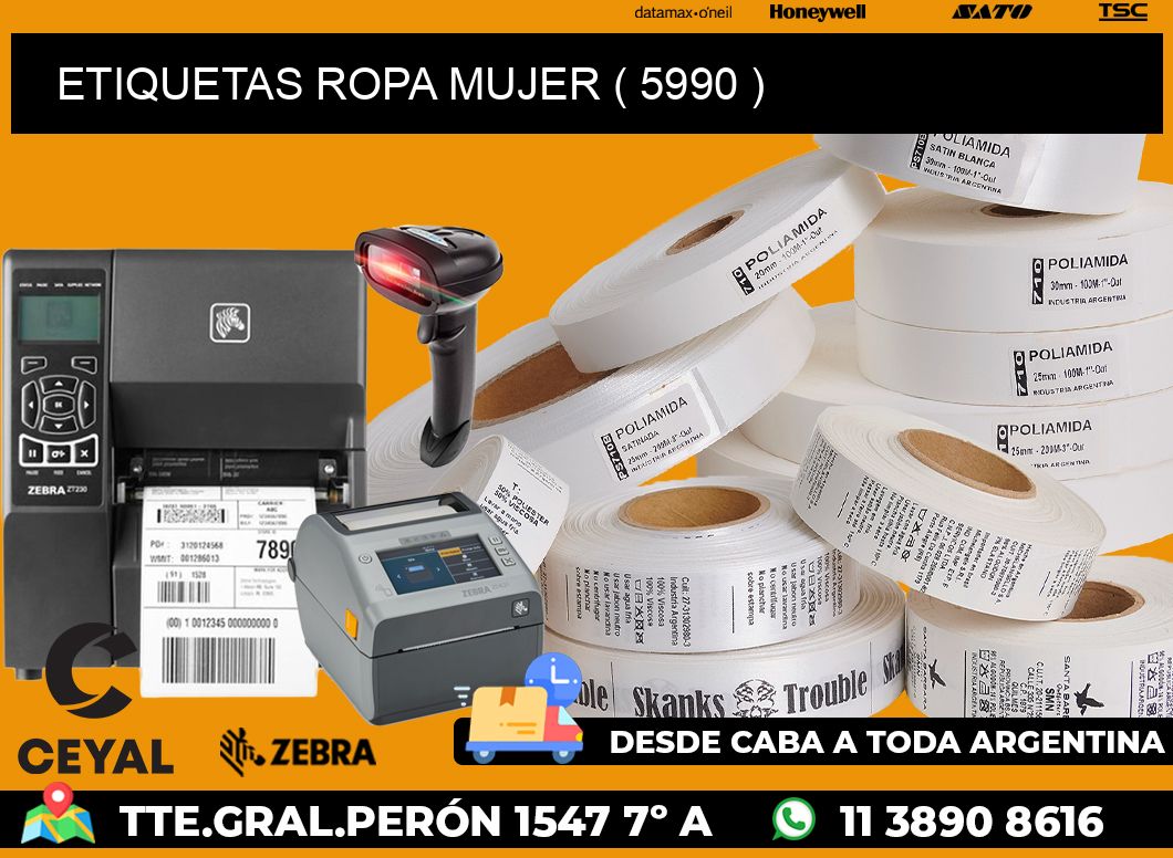 ETIQUETAS ROPA MUJER ( 5990 )