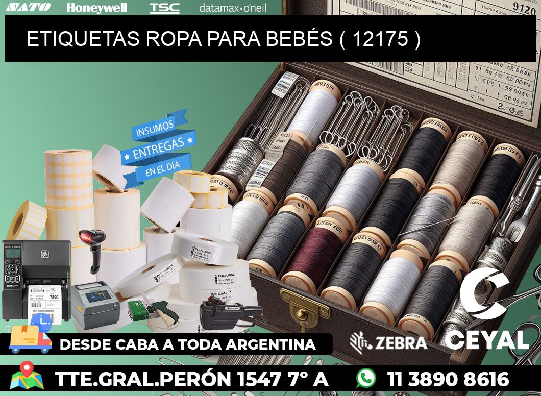 ETIQUETAS ROPA PARA BEBÉS ( 12175 )