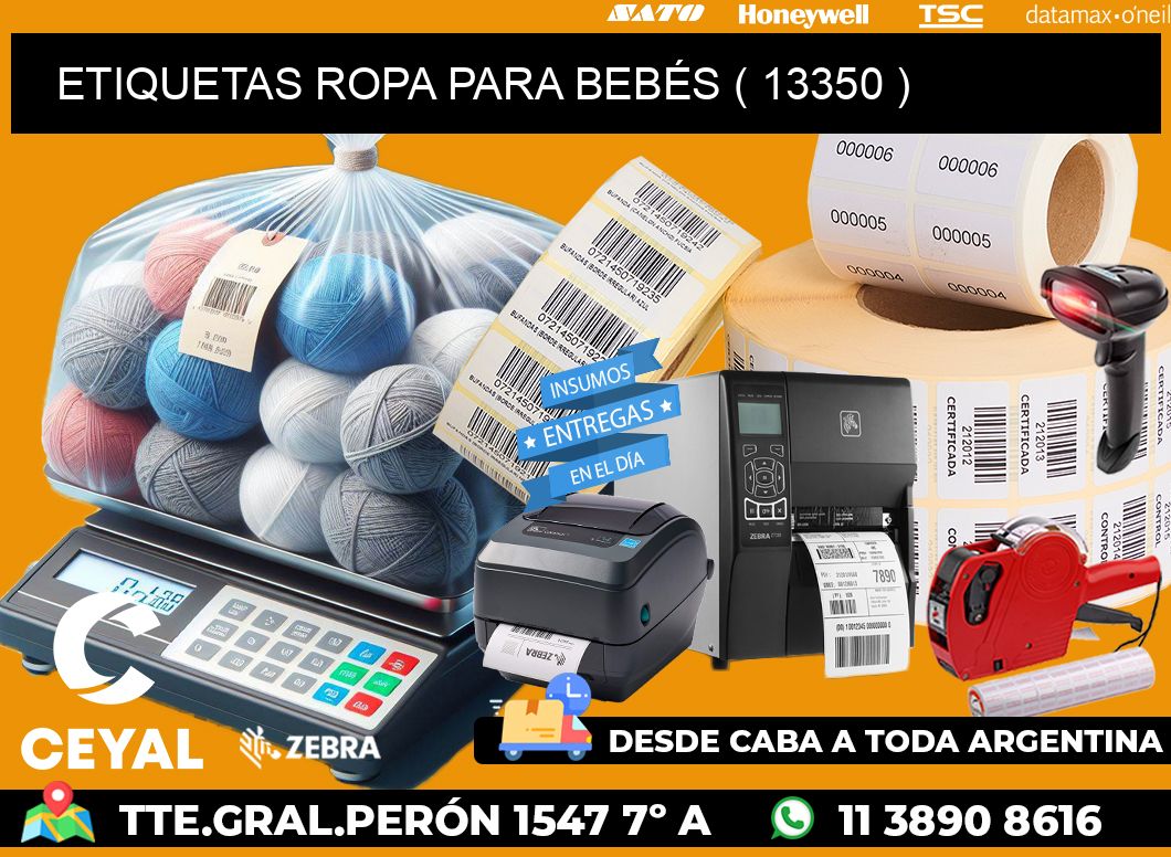 ETIQUETAS ROPA PARA BEBÉS ( 13350 )