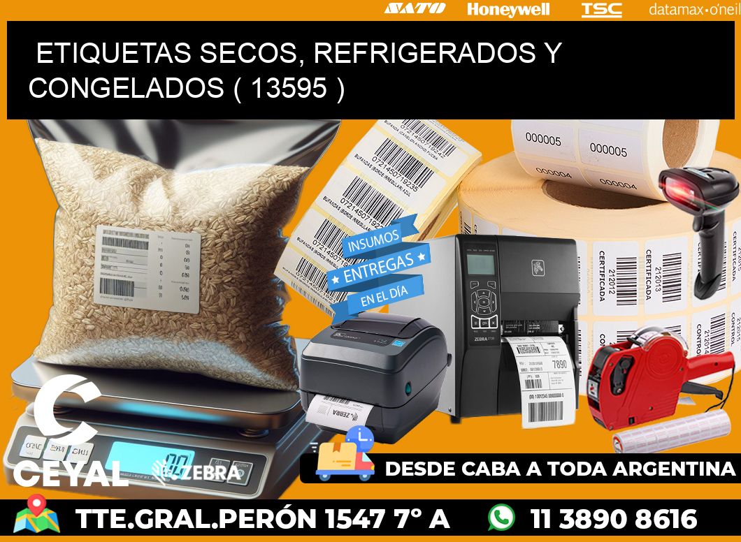 ETIQUETAS SECOS, REFRIGERADOS Y CONGELADOS ( 13595 )