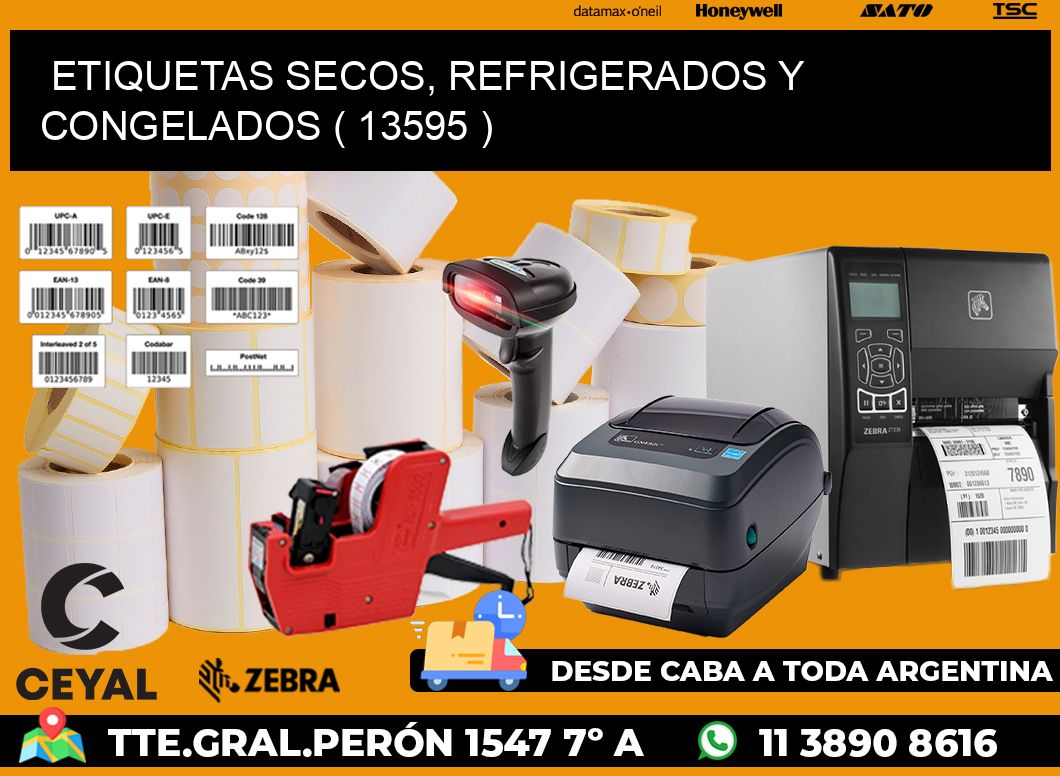 ETIQUETAS SECOS, REFRIGERADOS Y CONGELADOS ( 13595 )