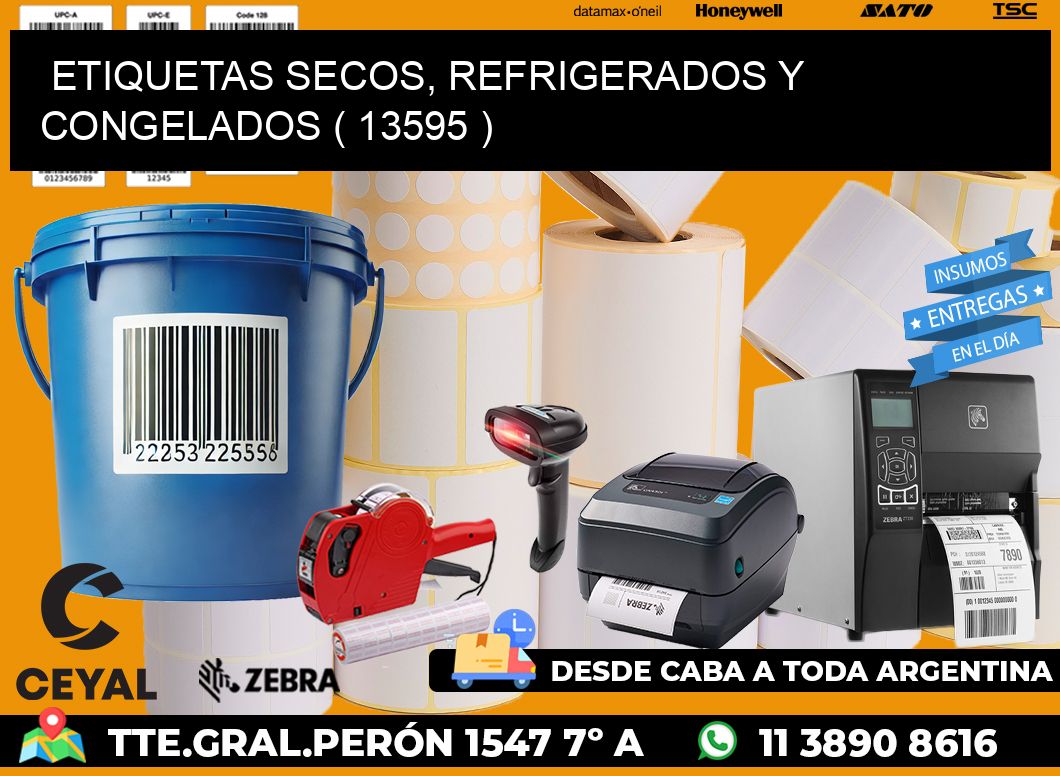 ETIQUETAS SECOS, REFRIGERADOS Y CONGELADOS ( 13595 )