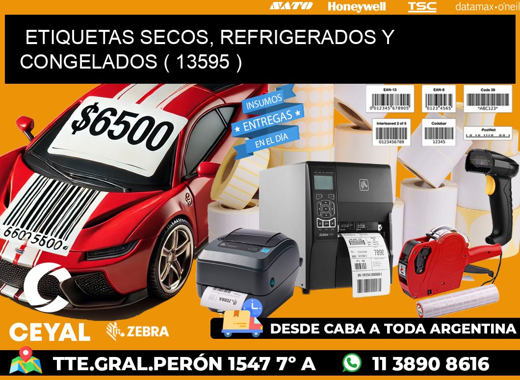ETIQUETAS SECOS, REFRIGERADOS Y CONGELADOS ( 13595 )