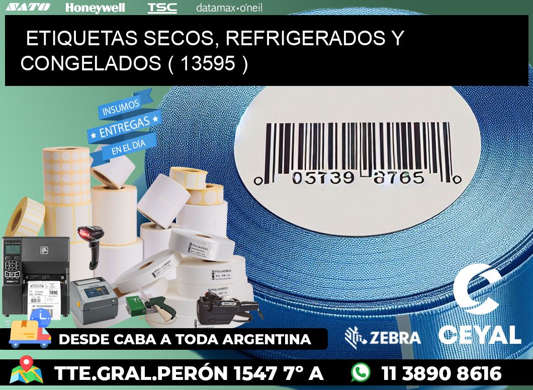 ETIQUETAS SECOS, REFRIGERADOS Y CONGELADOS ( 13595 )