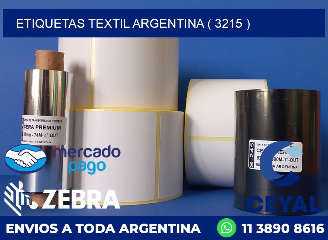 ETIQUETAS TEXTIL ARGENTINA ( 3215 )