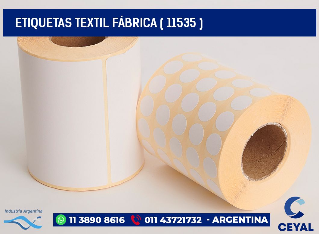 ETIQUETAS TEXTIL FÁBRICA ( 11535 )