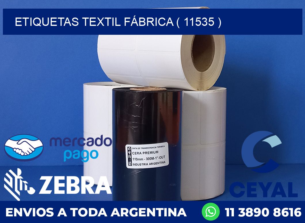 ETIQUETAS TEXTIL FÁBRICA ( 11535 )