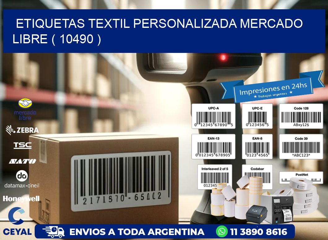 ETIQUETAS TEXTIL PERSONALIZADA MERCADO LIBRE ( 10490 )