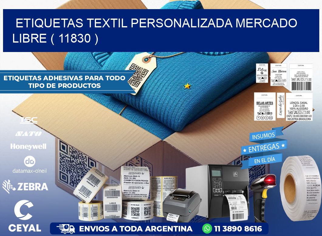 ETIQUETAS TEXTIL PERSONALIZADA MERCADO LIBRE ( 11830 )