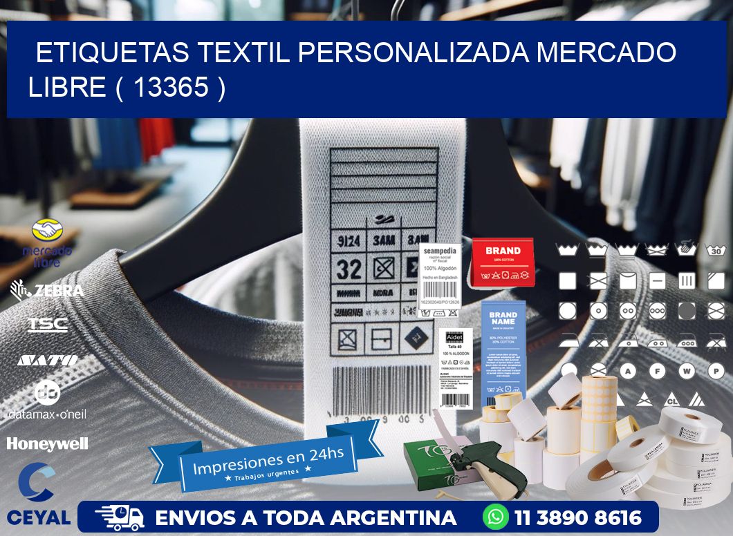 ETIQUETAS TEXTIL PERSONALIZADA MERCADO LIBRE ( 13365 )