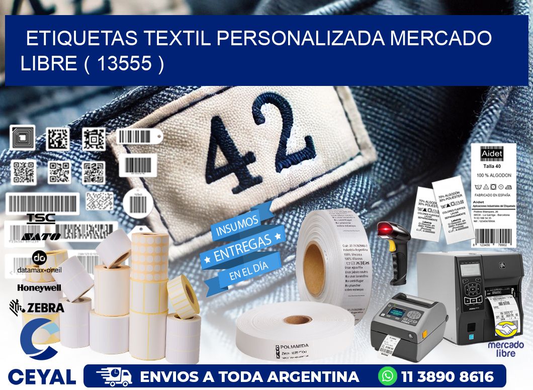 ETIQUETAS TEXTIL PERSONALIZADA MERCADO LIBRE ( 13555 )