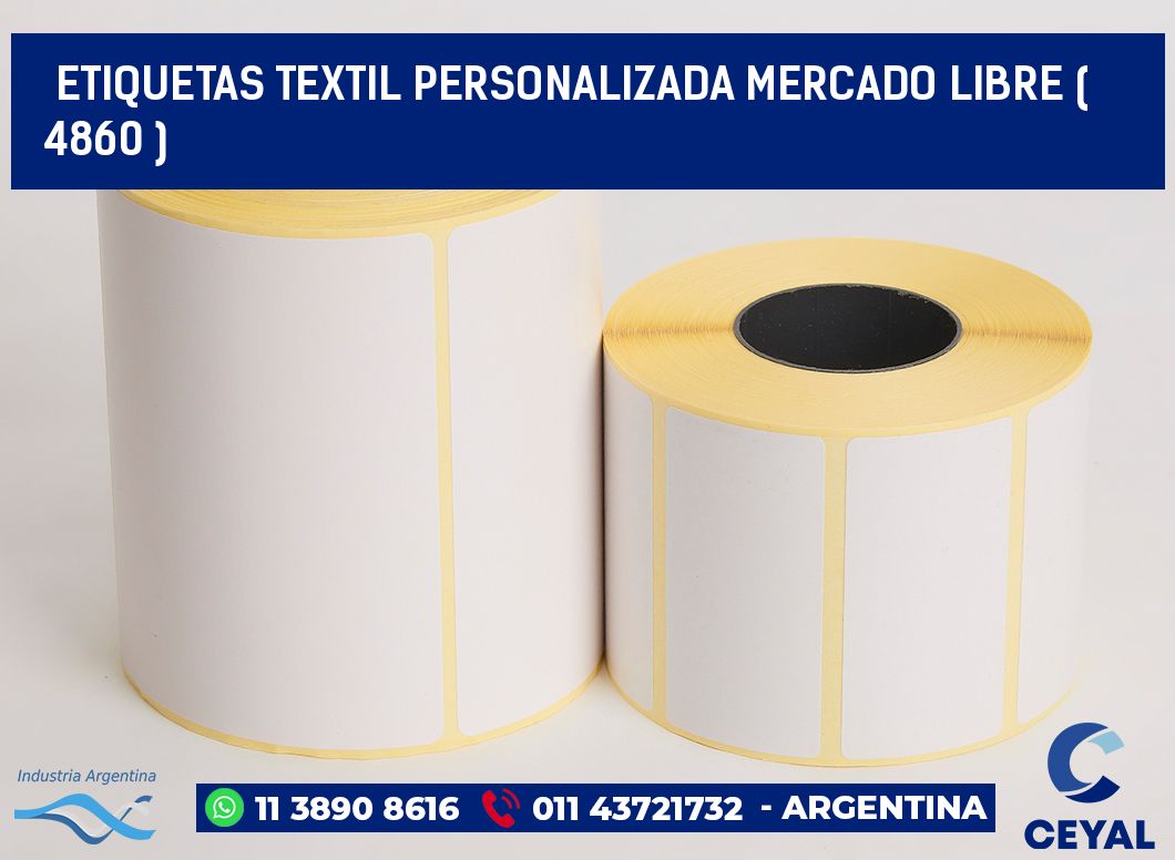 ETIQUETAS TEXTIL PERSONALIZADA MERCADO LIBRE ( 4860 )