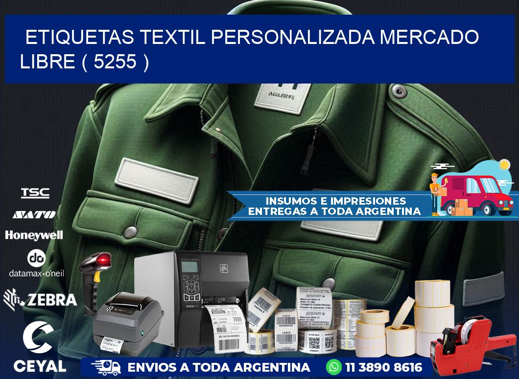 ETIQUETAS TEXTIL PERSONALIZADA MERCADO LIBRE ( 5255 )