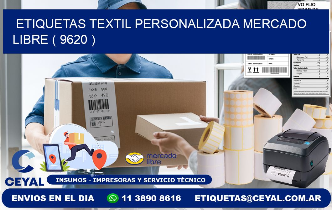 ETIQUETAS TEXTIL PERSONALIZADA MERCADO LIBRE ( 9620 )