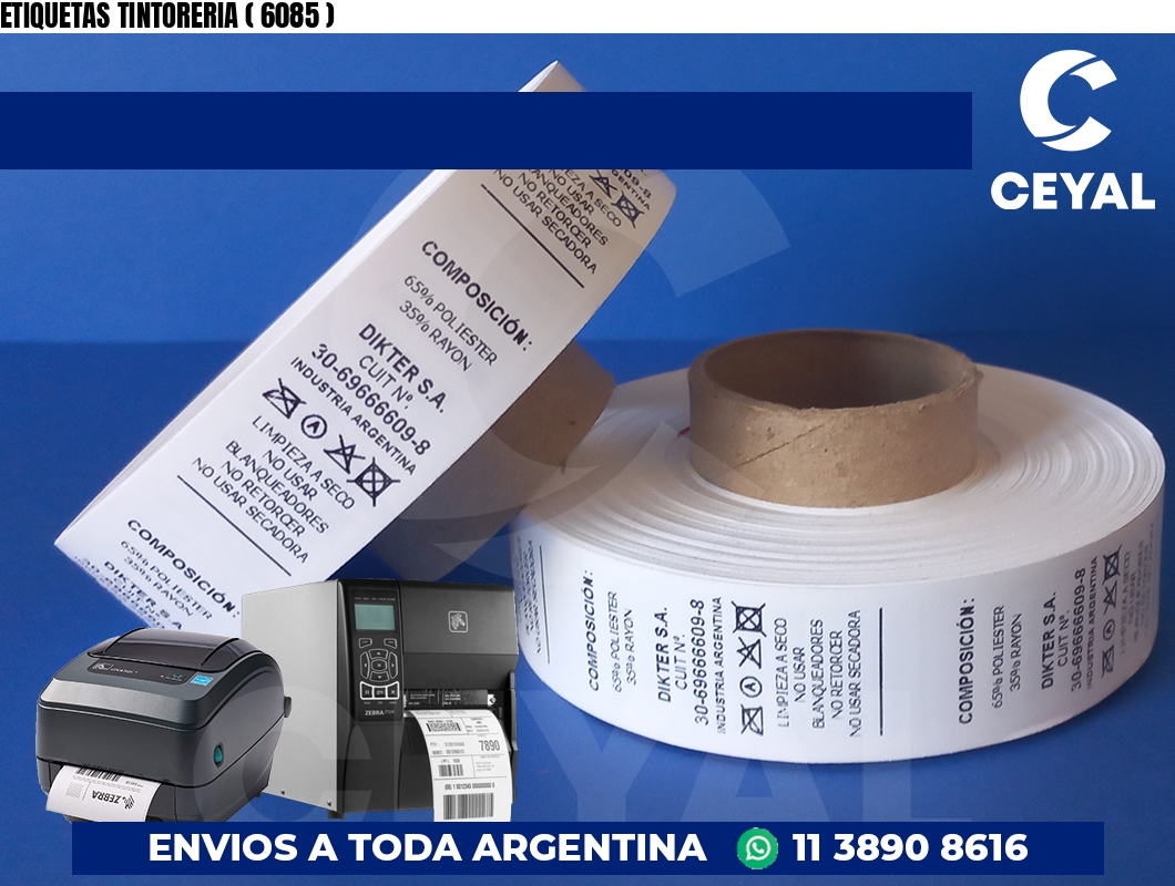 ETIQUETAS TINTORERIA ( 6085 )