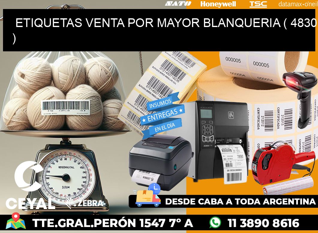 ETIQUETAS VENTA POR MAYOR BLANQUERIA ( 4830 )