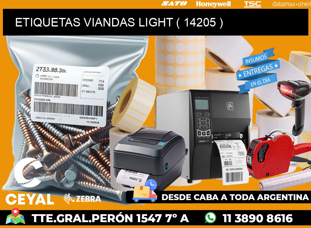 ETIQUETAS VIANDAS LIGHT ( 14205 )