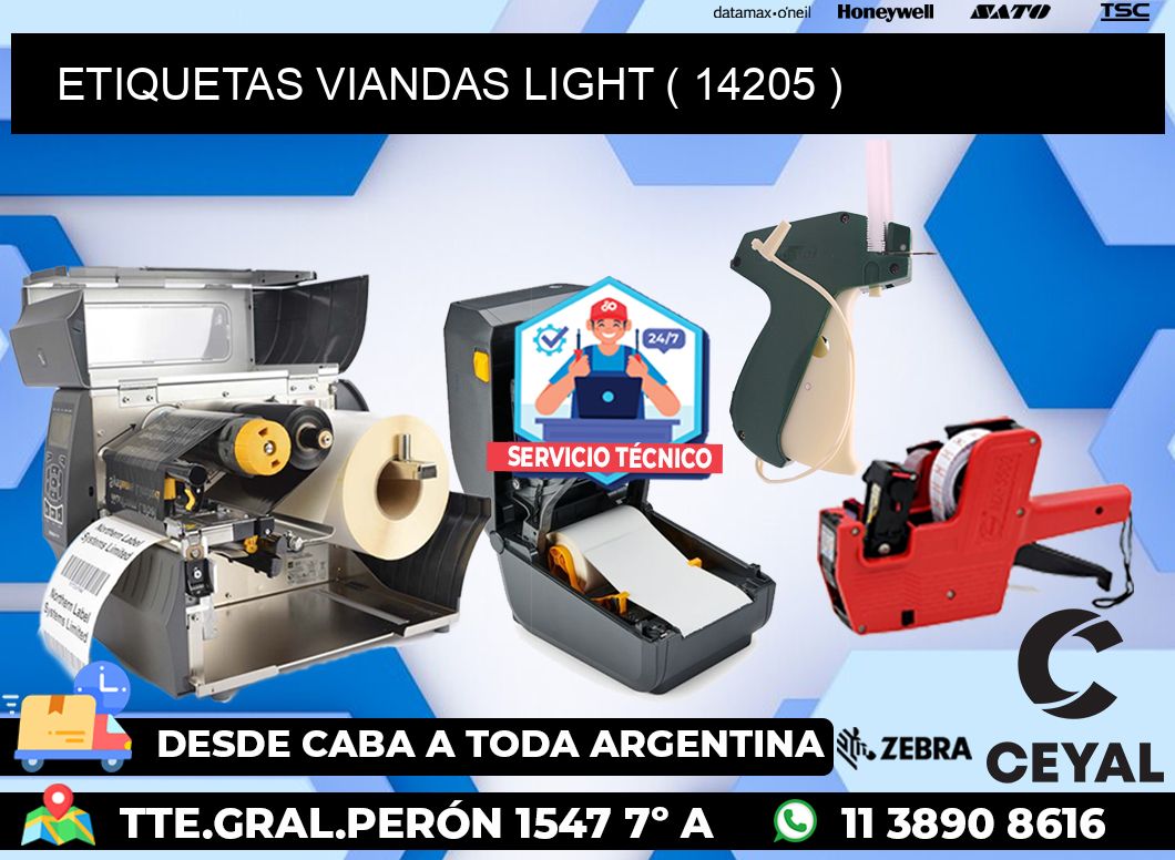 ETIQUETAS VIANDAS LIGHT ( 14205 )