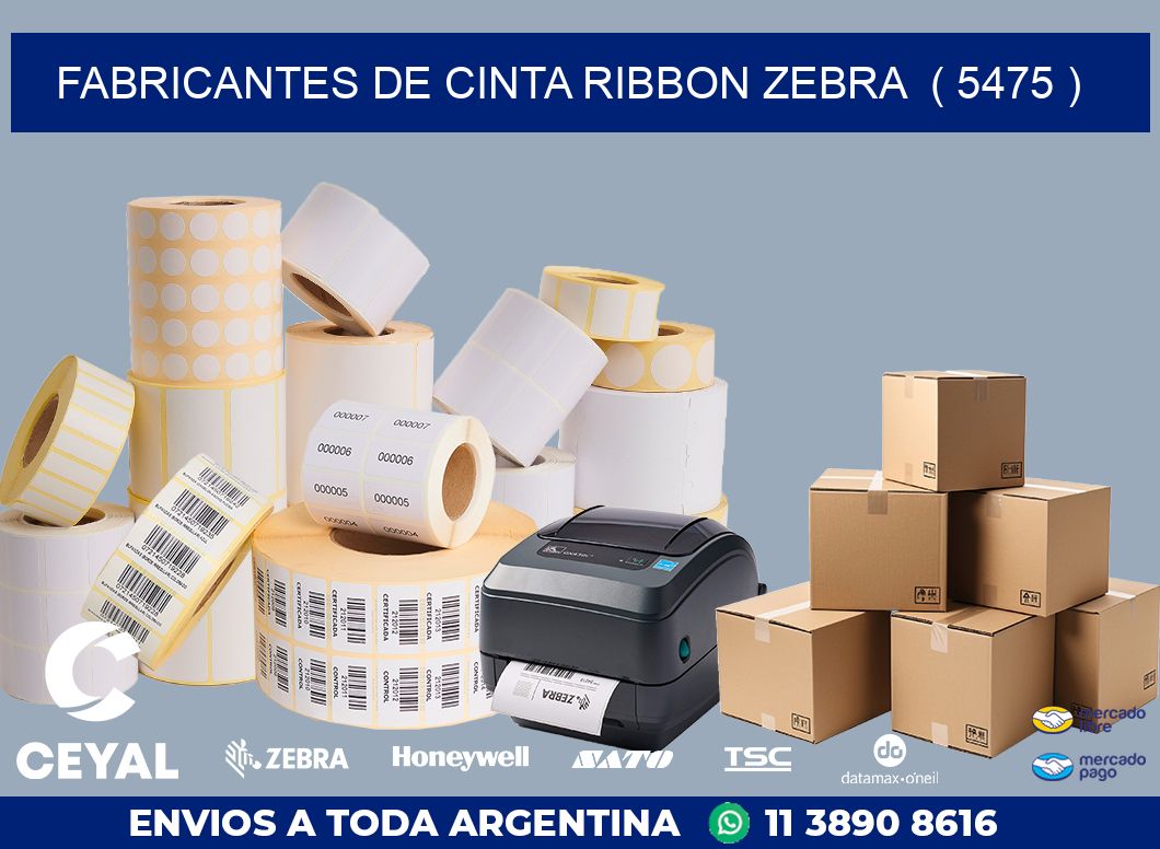 FABRICANTES DE CINTA RIBBON ZEBRA ( 5475 )