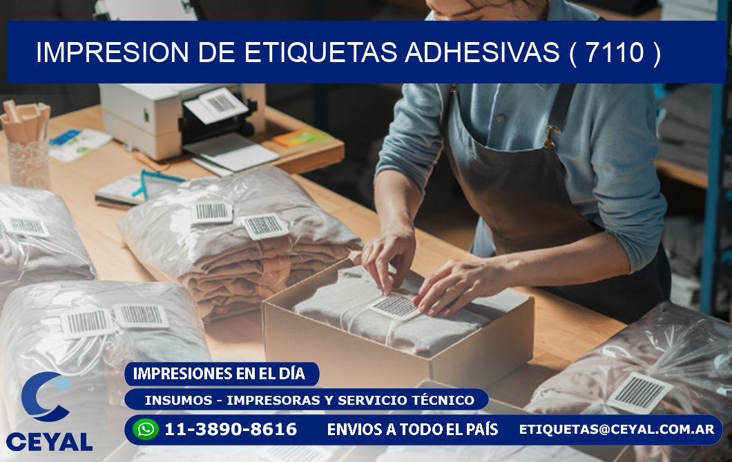 IMPRESION DE ETIQUETAS ADHESIVAS ( 7110 )