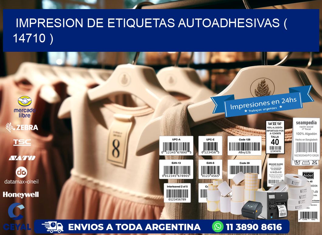 IMPRESION DE ETIQUETAS AUTOADHESIVAS ( 14710 )