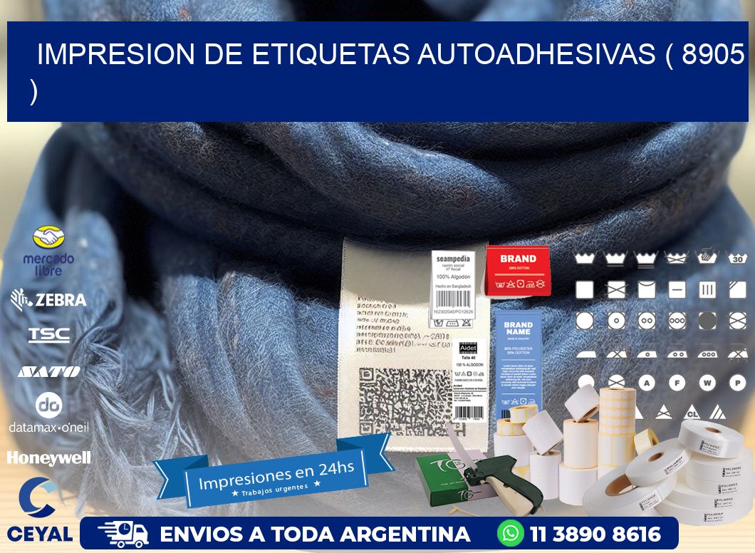 IMPRESION DE ETIQUETAS AUTOADHESIVAS ( 8905 )