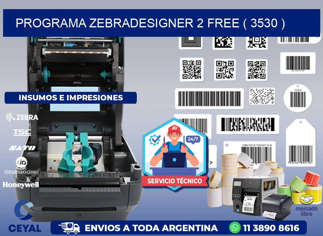 PROGRAMA ZEBRADESIGNER 2 FREE ( 3530 )