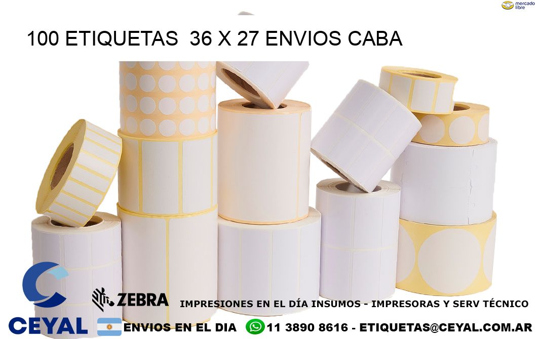 100 ETIQUETAS  36 x 27 ENVIOS CABA