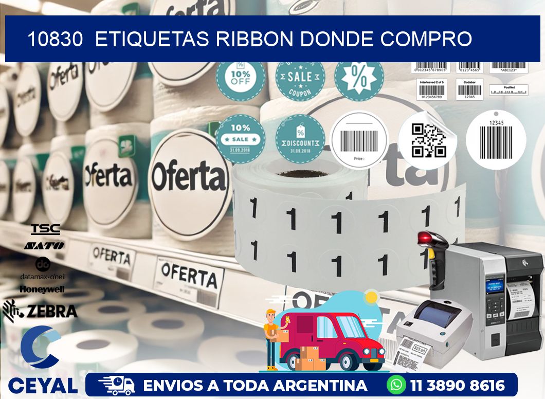 10830  ETIQUETAS RIBBON DONDE COMPRO