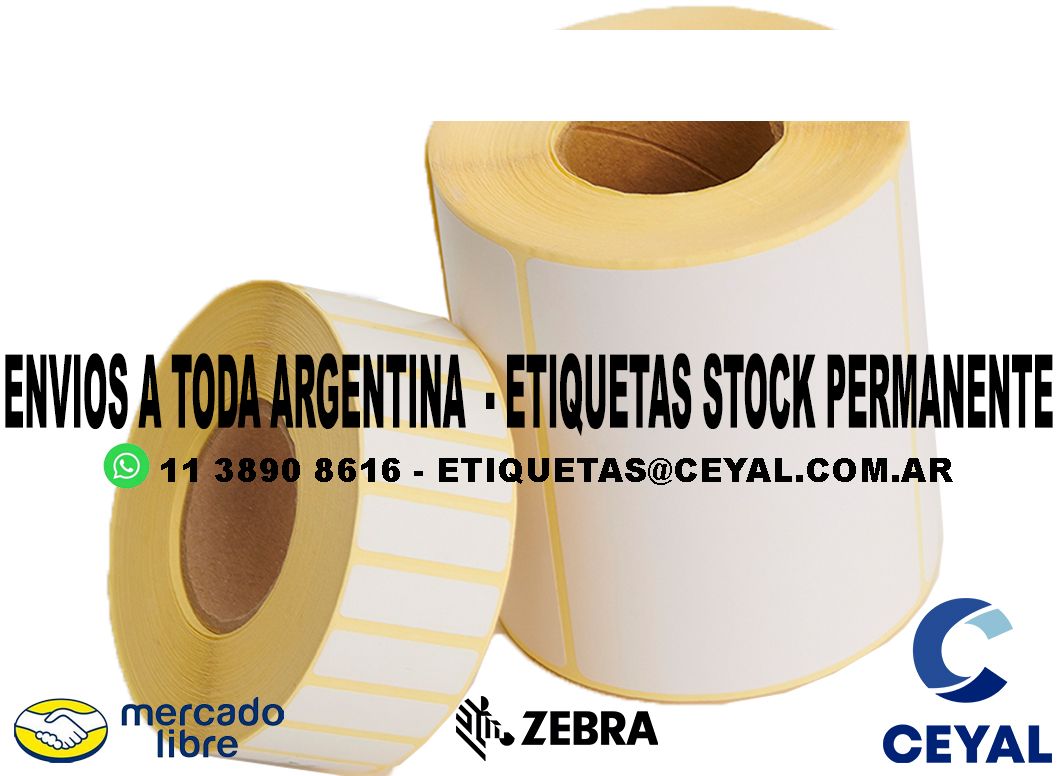 1200 ETIQUETAS TERMICAS 35 x 89